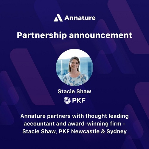 Annature partners with Stacie Shaw, Partner of PKF Newcastle & Sydney