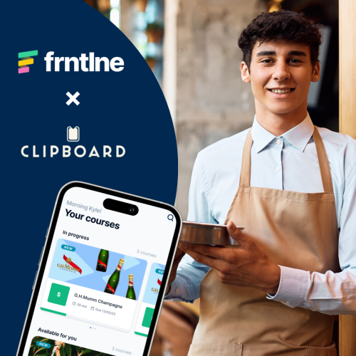 Clipboard Hospitality partners with frntlne launching a uniquely tailored platform to empower hospitality workers to network, upskill and progress careers